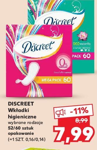 Kaufland Wkładki normal discreet oferta