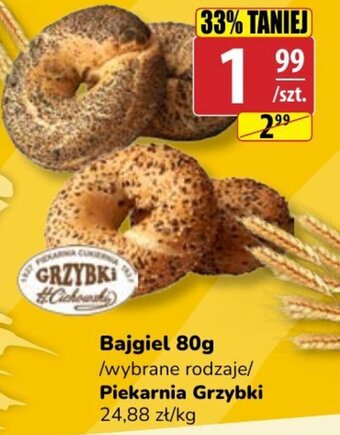 Piekarnia Grzybki Bajgiel 80 g