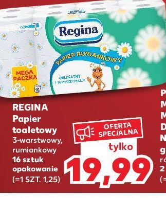 Kaufland Papier toaletowy rumiankowy regina oferta