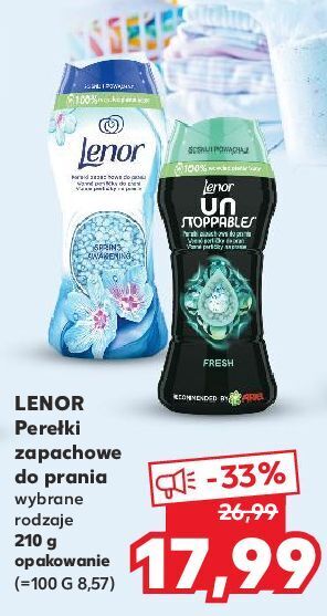 Kaufland Perełki zapachowe fresh lenor unstoppables oferta