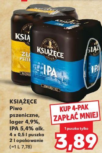 Kaufland Piwo książęce złote pszeniczne oferta