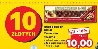 Kaufland Czekolada mleczna z całymi orzechami alpen gold nussbeisser oferta