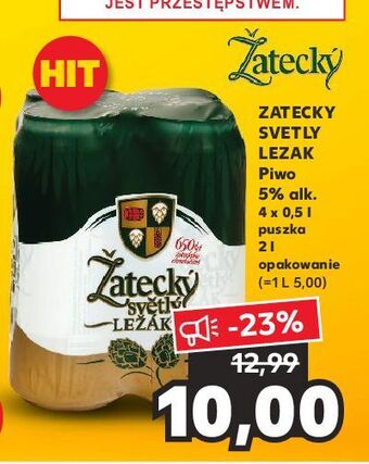Kaufland Piwo zatecky svetly lezak oferta
