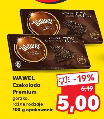 Kaufland Czekolada wawel 70% cocoa oferta