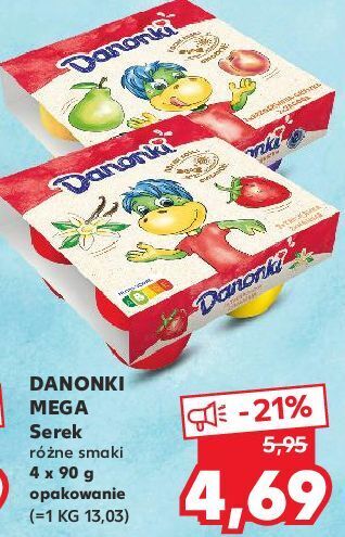 Kaufland Serek truskawka-wanilia danone danonki oferta