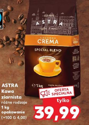 Kawa astra łagodna crema
