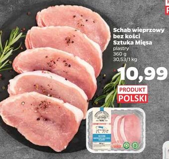 Netto Schab wieprzowy bez kości sztuka mięsa oferta