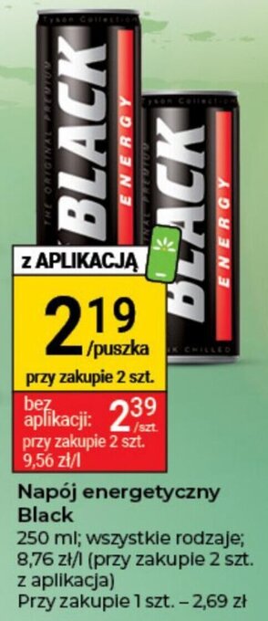 Stokrotka Napój energetyczny Black 250 ml oferta