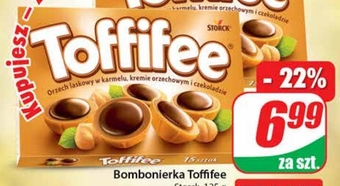 Dino Toffifee orzech laskowy w karmelu kremie orzechowym i czekoladzie 125 g (15 sztuk) oferta
