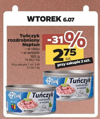 Netto Tuńczyk rozdrobniony Neptun oferta