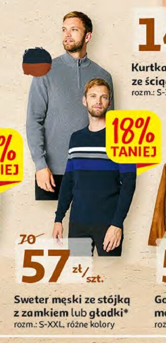 Auchan Sweter męski s-xxl oferta