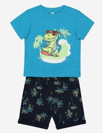 Takko Fashion Niemowlę zestaw t-shirt i spodnie - nadruk oferta