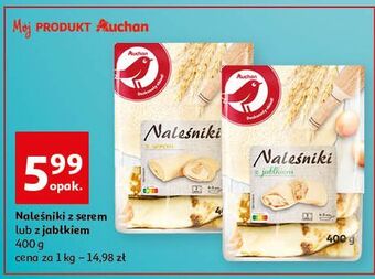 Auchan Naleśniki z jabłkiem auchan różnorodne (logo czerwone) oferta
