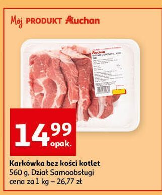 Auchan Karkówka wieprzowa bez kości kotlety auchan oferta