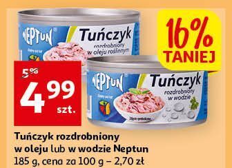 Auchan Tuńczyk rozdrobniony w wodzie neptun oferta