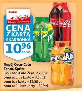 Auchan Napój pomarańczowy fanta oferta