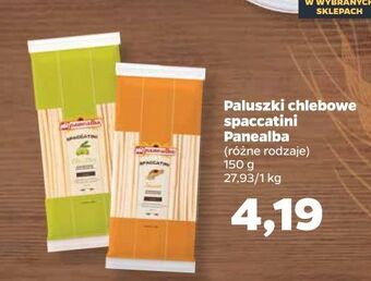 Netto Paluszki chlebowe spaccatini z sezamem panealba oferta