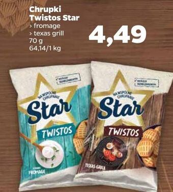 Netto Chrupki fromage star twistos oferta