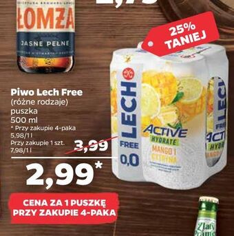 Netto Piwo lech free active hydrate mango i cytryna oferta