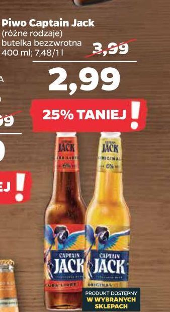 Netto Piwo captain jack oferta