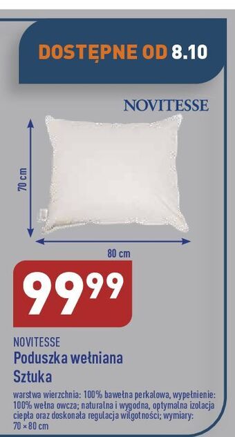 ALDI Poduszka 70x80 novitesse oferta