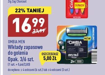 ALDI Maszynka do golenia + 3 wkłady ombia men oferta