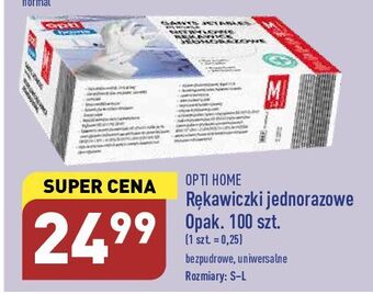 ALDI Rękawiczki jednorazowe l opti home oferta