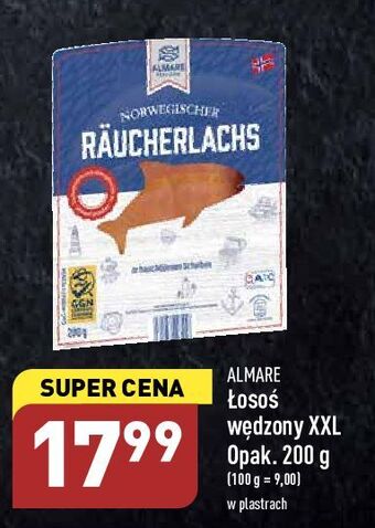 ALDI Łosoś wędzony xxl almare seafood oferta