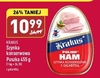 ALDI Szynka konserwowa w galarecie krakus animex oferta