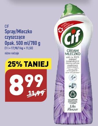 ALDI Spray do kuchni cif power cream oferta