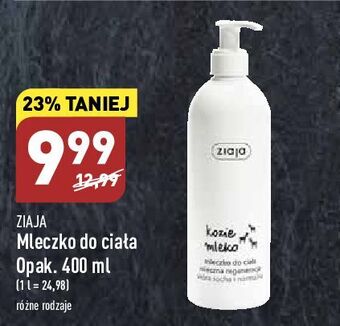ALDI Mleczko do ciała ziaja kozie mleko oferta