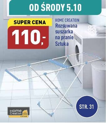 ALDI Suszarka rozsuwana home creation oferta