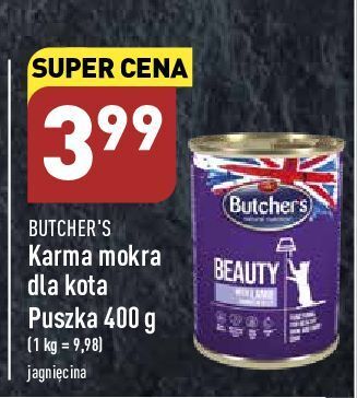 ALDI Karma dla kota jagnieciną w galarecie butcher's beauty & care oferta