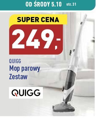 ALDI Mop elektryczny parowy quigg oferta