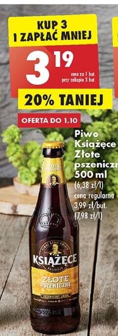 Biedronka Piwo książęce złote pszeniczne oferta