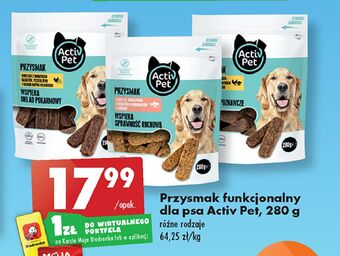 Biedronka Przysmak dla psa wspiera układ pokarmowy activ pet oferta