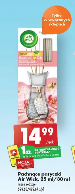 Biedronka Pachnące patyczki szlachetny jedwab z orientalną orchideą air wick patyczki life scents oferta