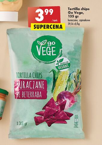 Biedronka Tortilla chips szpinakowe govege oferta