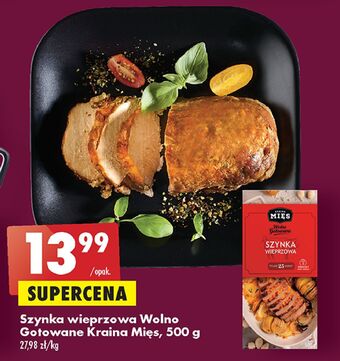 Biedronka Szynka wieprzowa wolno gotowana kraina mięs oferta