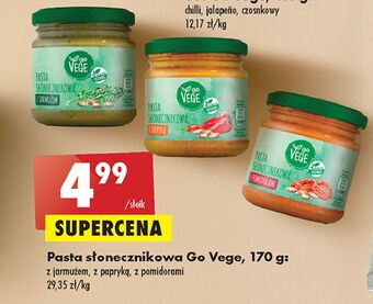 Biedronka Pasta słonecznikowa z papryką govege oferta