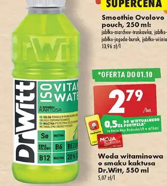 Biedronka Napój o smaku kaktusa dr witt vitamin water oferta