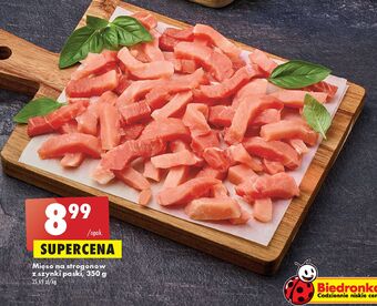 Biedronka Mięso na strogonow z szynki paski oferta