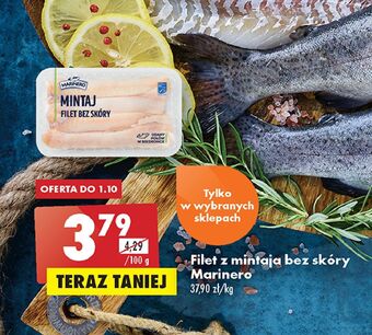Biedronka Mintaj filet bez skóry marinero oferta