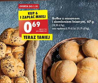Biedronka Bułka z sezamem i siemieniem lnianym oferta