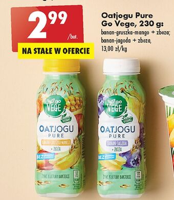 Biedronka Oatjogu pure banan-jagoda + zboża govege oferta