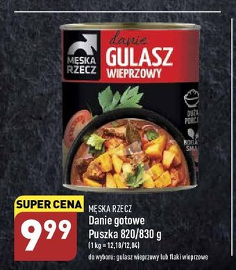 ALDI Gulasz wieprzowy stoczek męska rzecz oferta