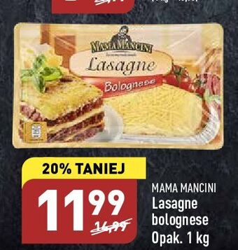 ALDI Lasagne bolognese mama mancini oferta