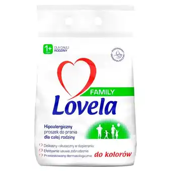 Biedronka Lovela family hipoalergiczny proszek do prania do kolorów 2,1 kg (28 prań) oferta