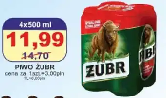 Primus Piwo żubr 4x500 ml oferta