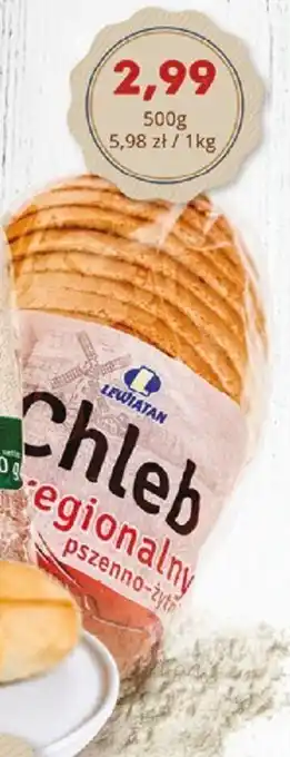 Lewiatan Lewiatan Chleb regionalny pszenno-żytni 500 g oferta